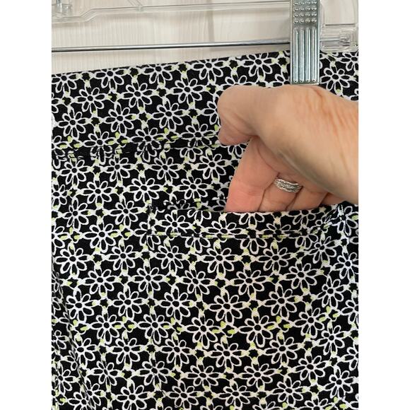 T By Talbots UPF 50 Skort Sz SLP Stretch Black White Pickleball Golf Hiking - Picture 3 of 13